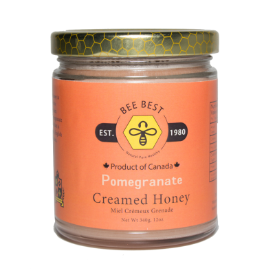 Pomegranate Creamed Honey (340g)