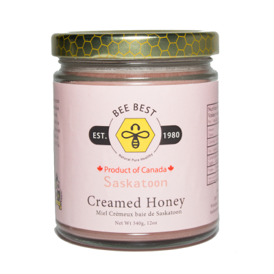 Saskatoon Creamed Honey (340g)